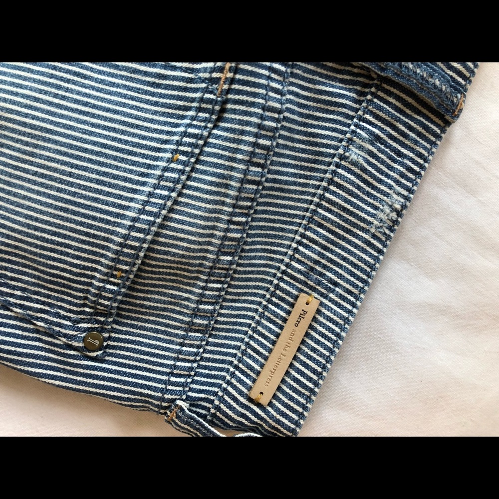 Anthropologie Pilcro Stet Railroad Striped Jeans - Picture 7 of 8